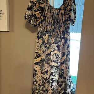 Floral Puff Sleeve Dress